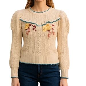 LoveshackFancy Rennley sweater NWT RARE